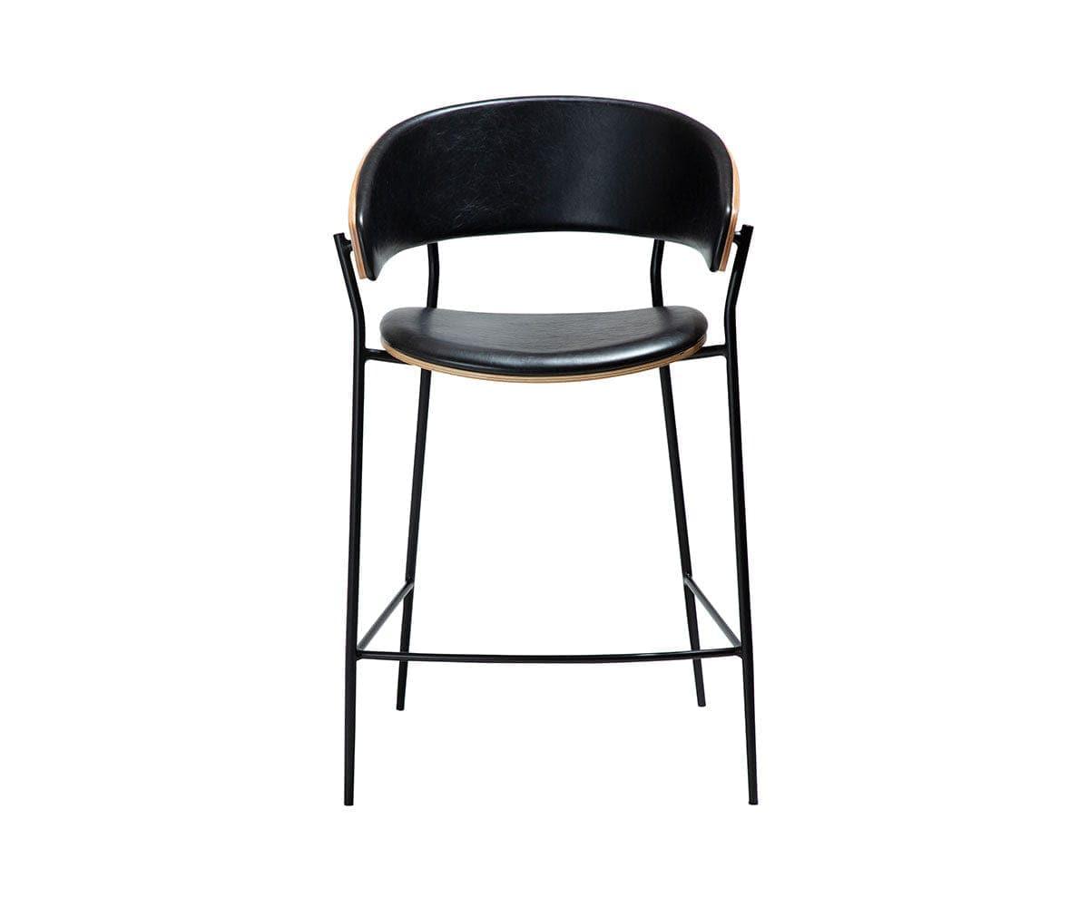 Crib Leather Counter Stool