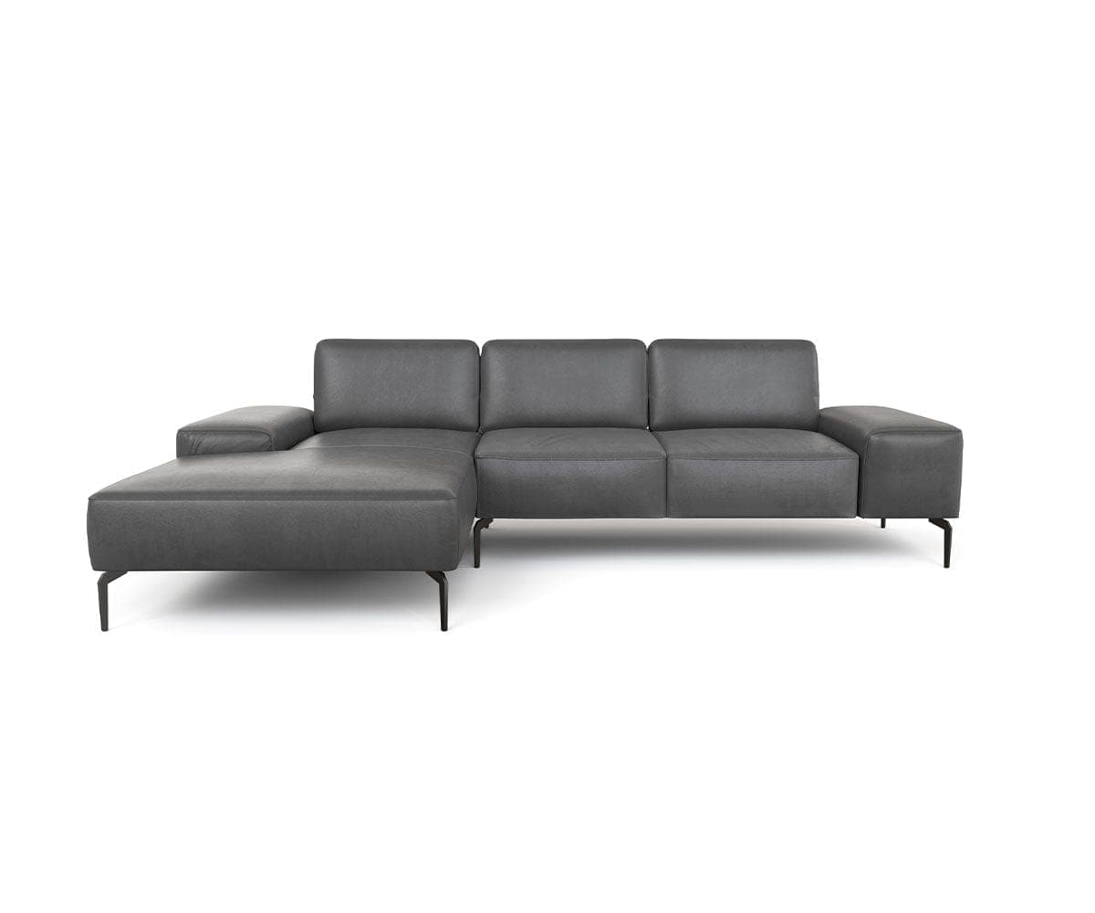 Anders Leather Left Chaise Sectional