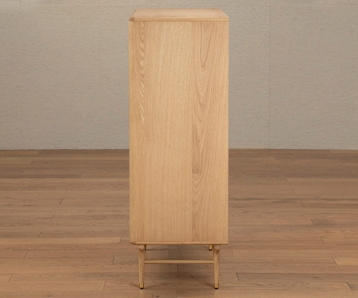 Hendrick High Chest II - White Oak - Dania Furniture