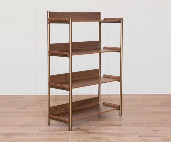 Freya 4 Shelves - Walnut - Dania Furniture