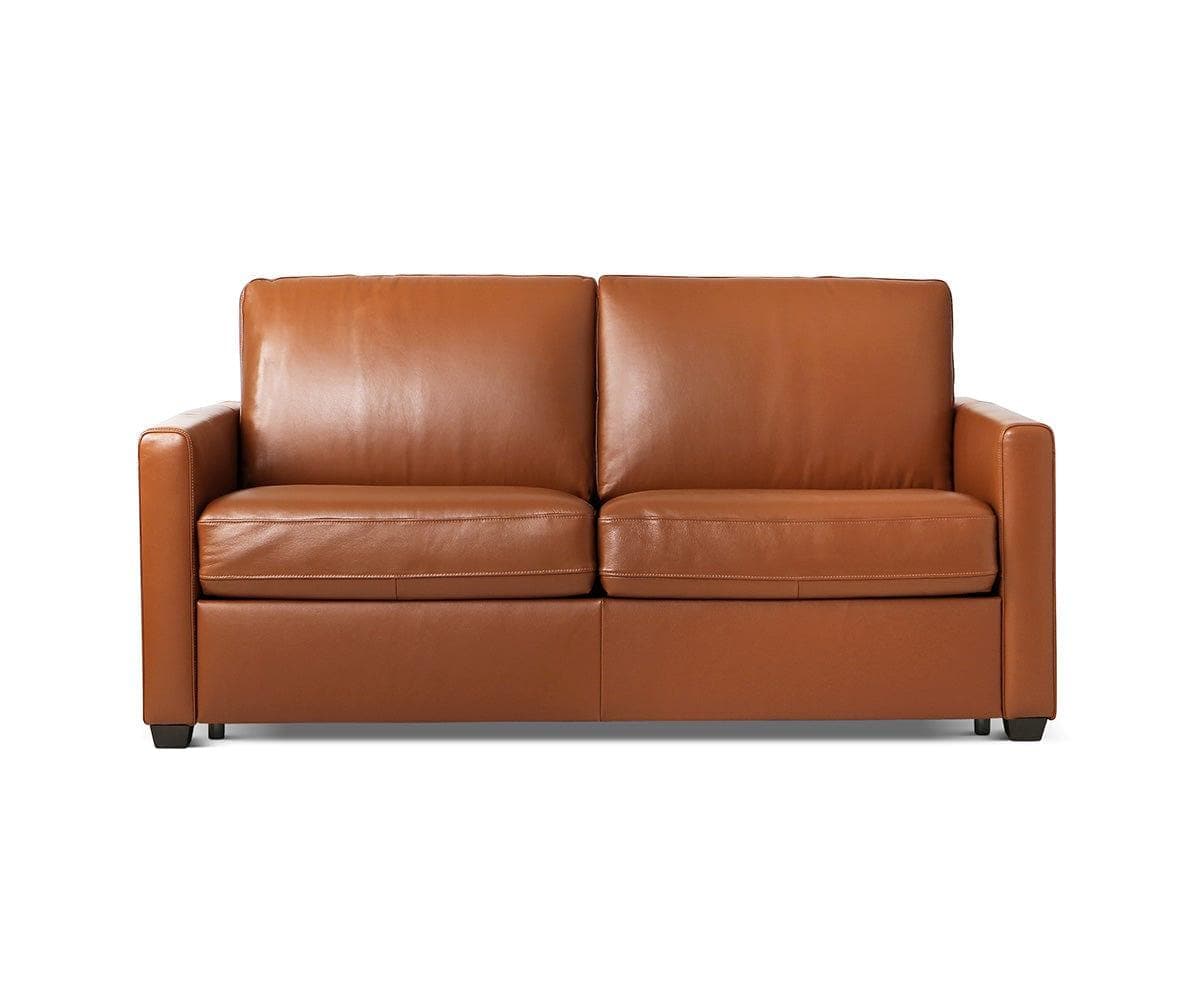 Jonas Leather Full Sleeper Sofa Dania Furniture