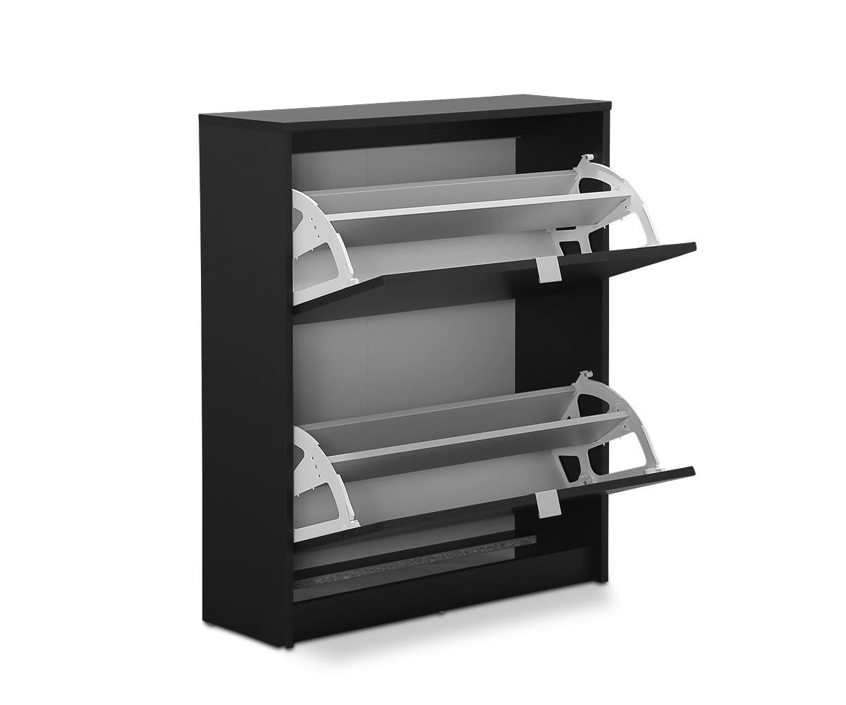 Gren 2-Door Shoe Cabinet - Black