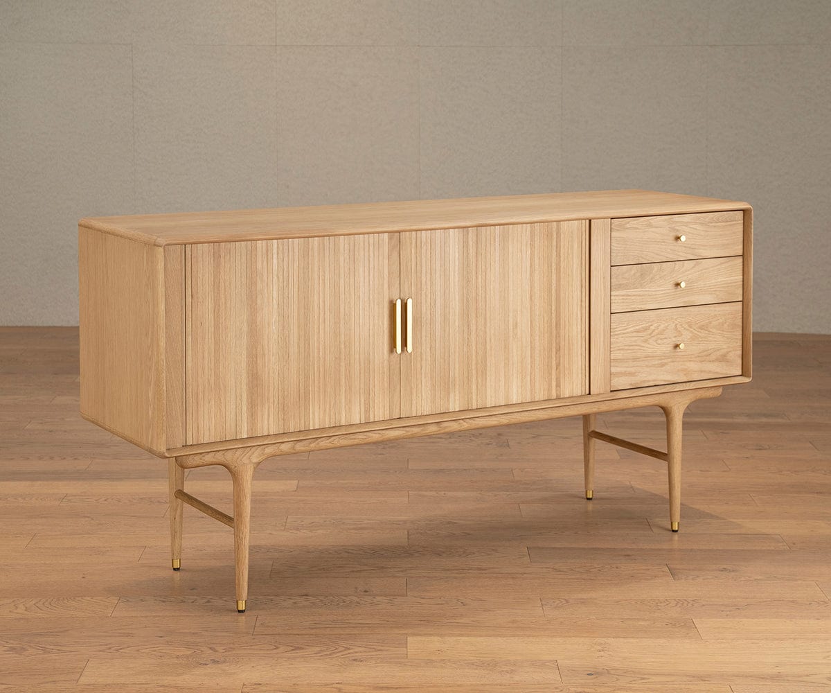 Hendrick Sideboard II - White Oak - Dania Furniture