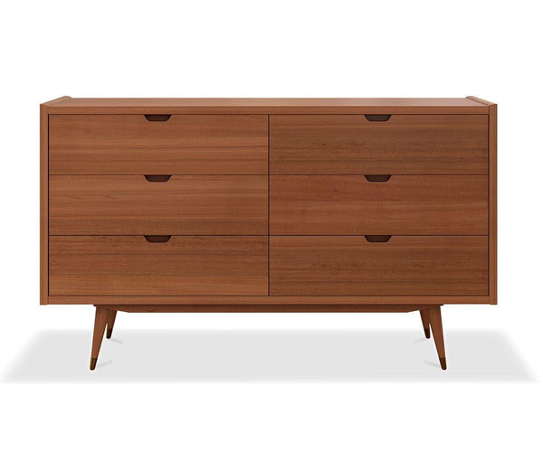 Bolig Double Dresser - Light Walnut Stain - Dania Furniture