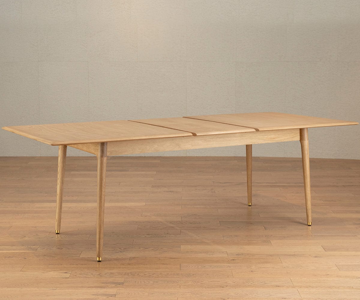 Hendrick Extension Dining Table II - White Oak - Dania Furniture