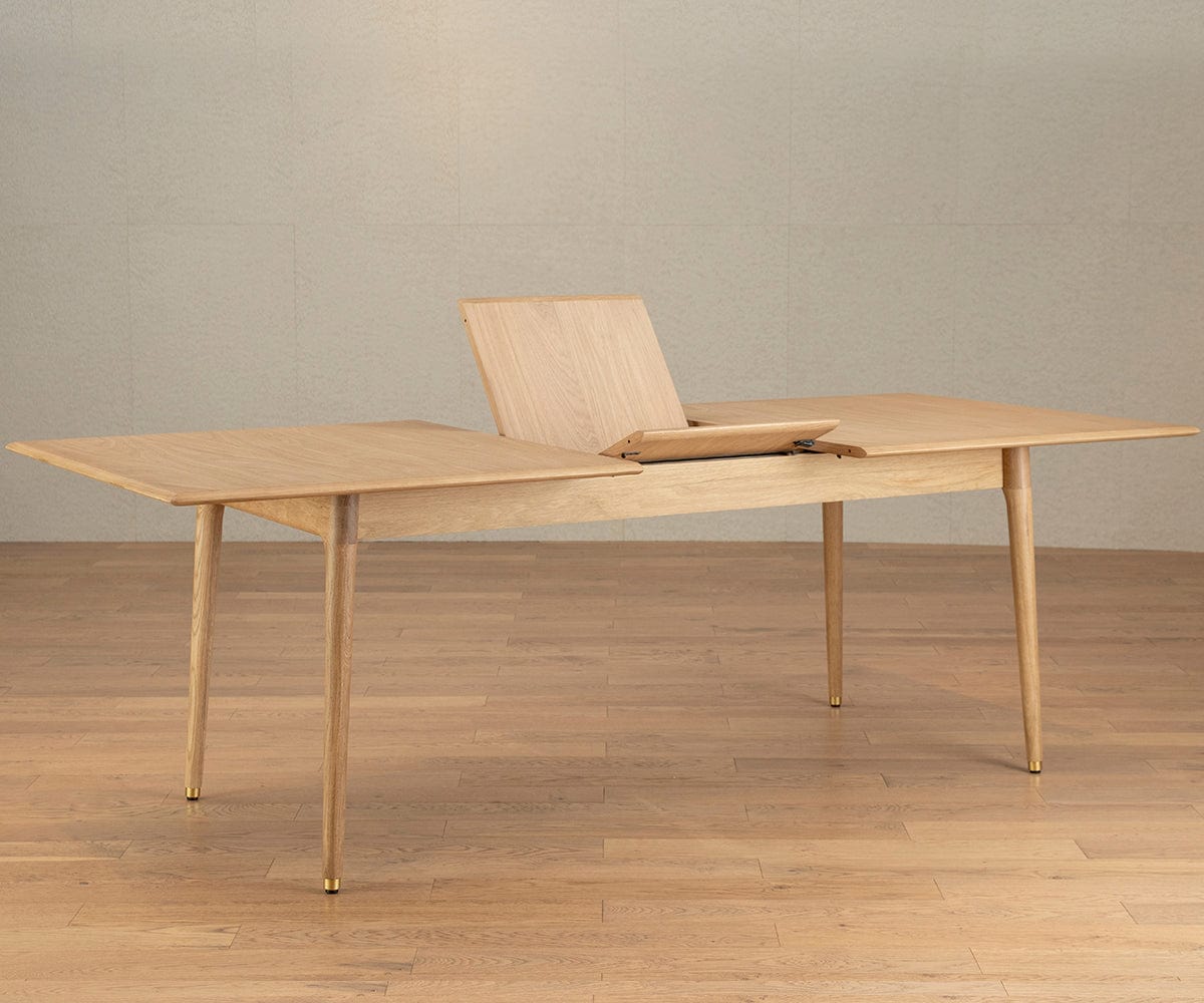 Hendrick Extension Dining Table II - White Oak - Dania Furniture