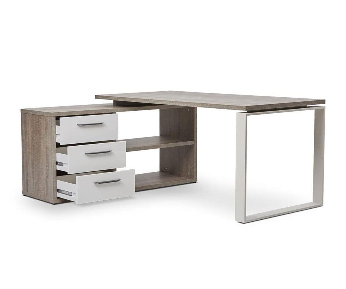 Otto Sit Stand Desk with Modesty Panel - Dania Furniture