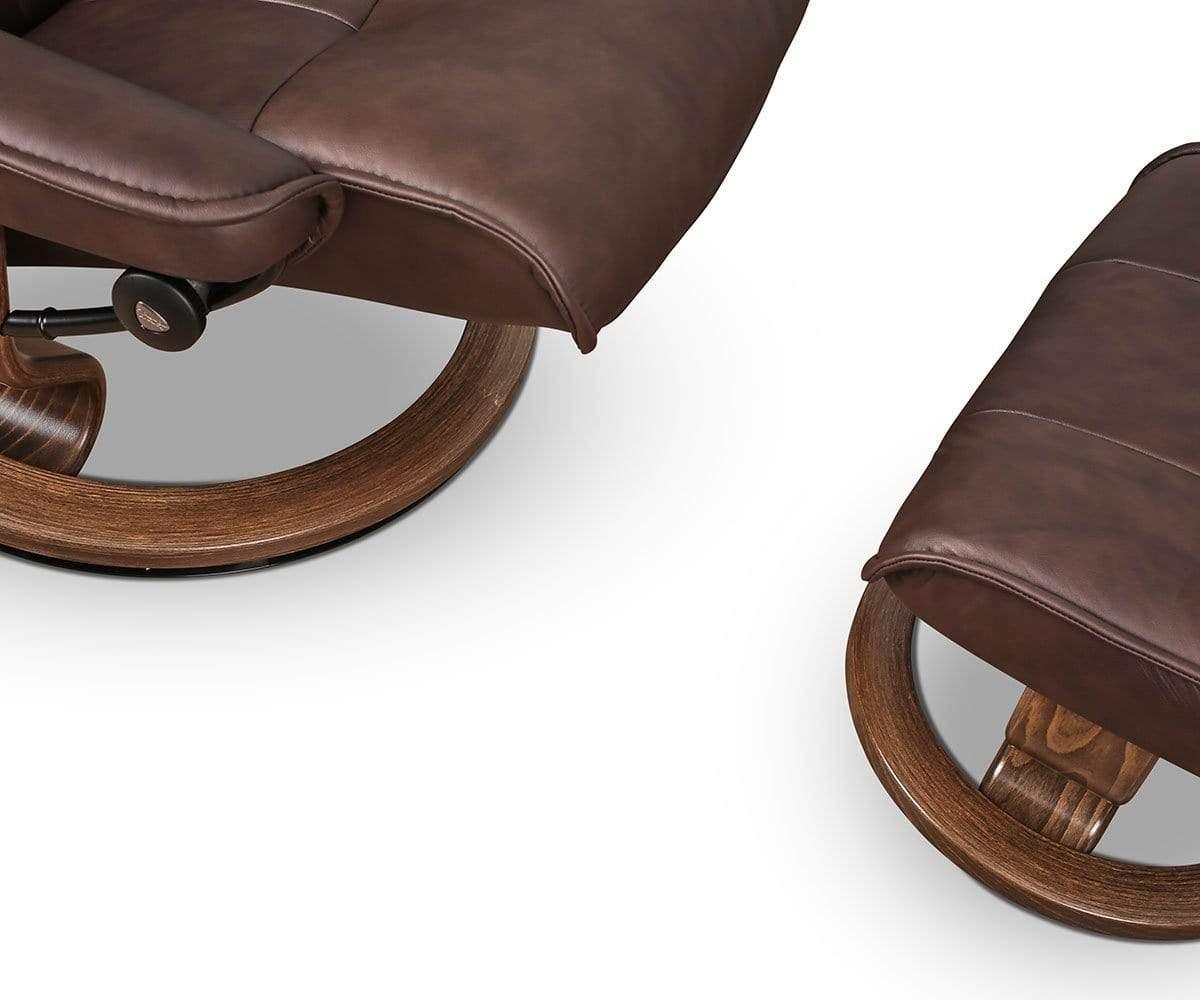 Stressless® Admiral Large Recliner & Ottoman - Scandinavian Designs