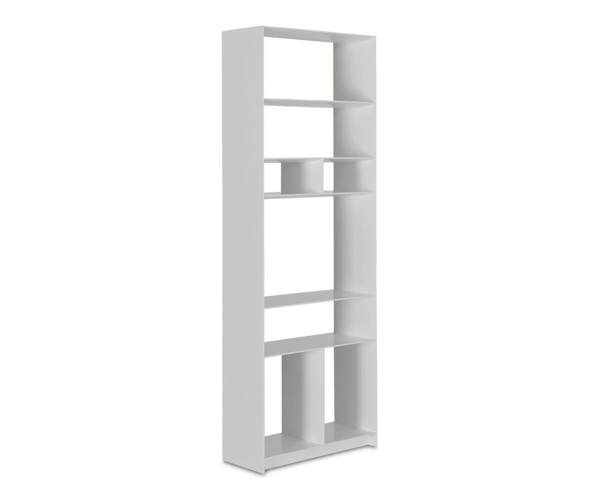 Haldi Narrow Bookcase - White