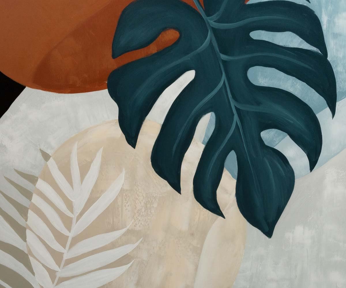 Hot Monstera deliciosa painting