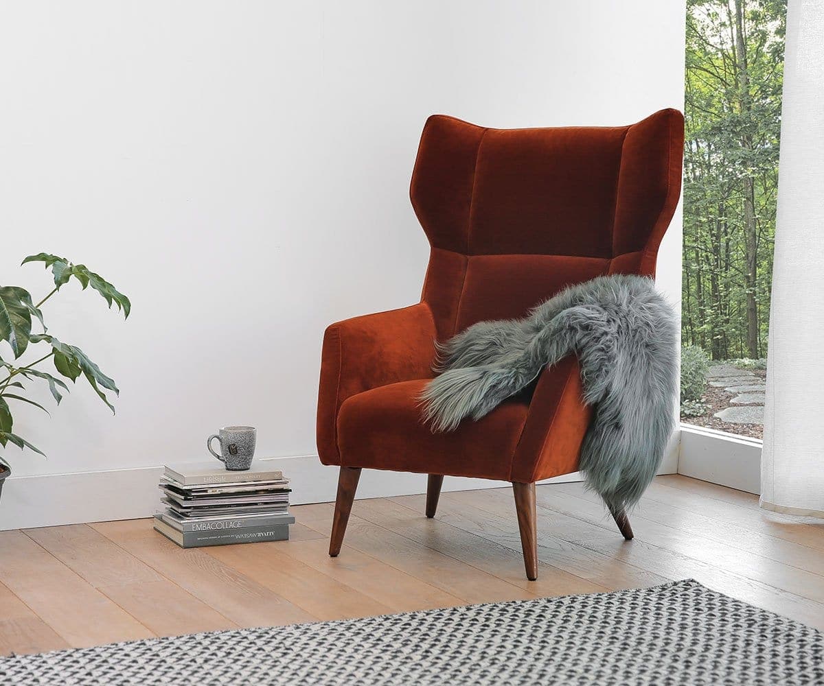 Grey discount chair throw