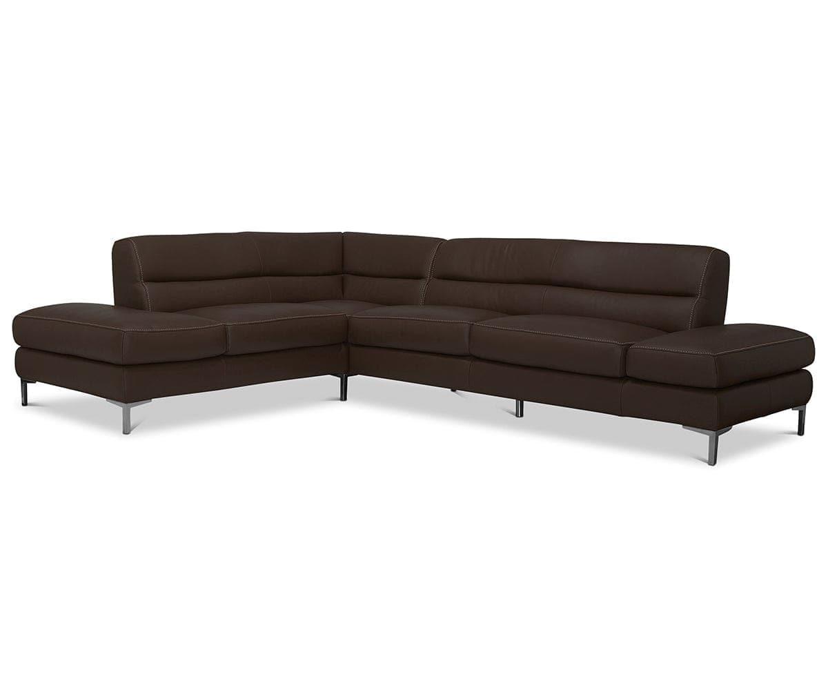 Campsis Leather Left Sectional