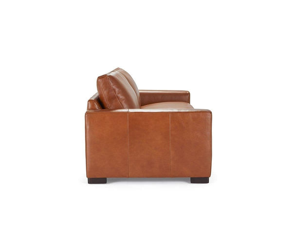 Braxten Leather Loveseat - Dania Furniture