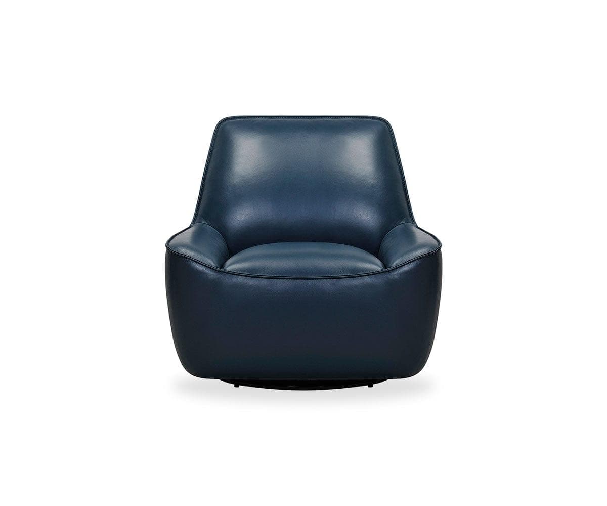 Rost Leather Swivel Chair Dania Furniture