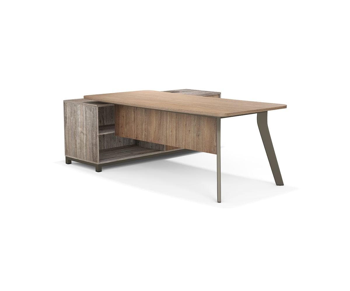 Slater Desk with Storage Return